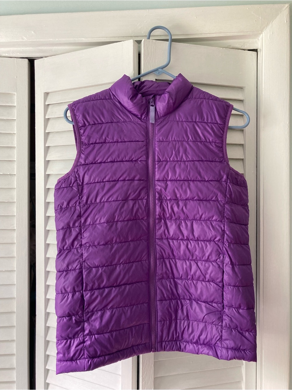 Primary Purple Quilted Puffer Vest